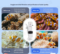 Épurateur de protéines interne silencieux avec fractionateur de mousse, mini filtre pour aquarium marin, pour la purification de l'eau des aquariums marins