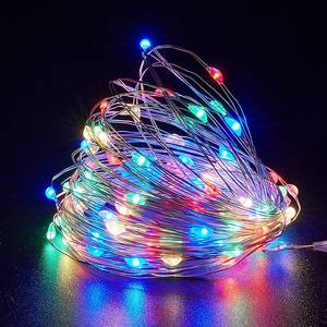 LED <b>Solar</b> Copper Wire <b>Light</b> <b>String</b> 10M Water Resistant Outdoor Garden Decoration Christmas Holiday Lighting - Product Image 3