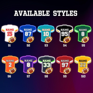 Letrero de neón deportivo personalizado, decoración de pared de tienda, letrero de iluminación, logotipo de negocios, letrero de neón de fútbol americano para decoración de pared - Product Image 6