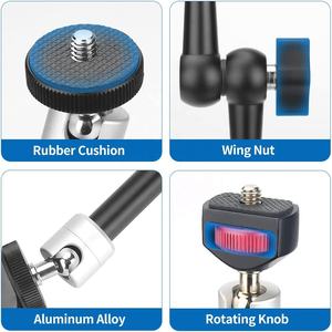 Заводская 11-дюймовая шарнирная мощная Волшебная рукоятка с 1/4 "резьбовой головкой для вспышки монитора камеры - Product Image 6