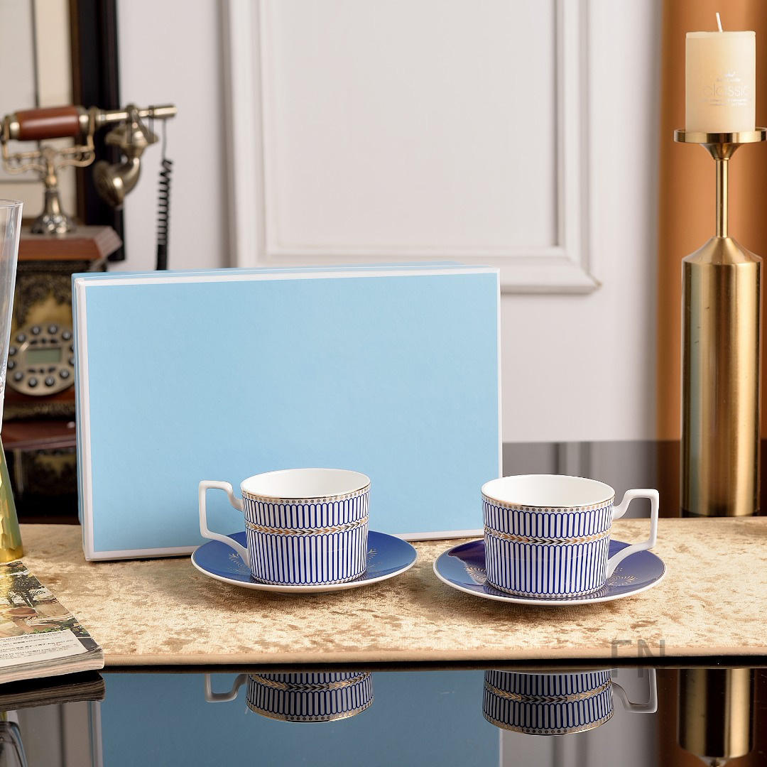 double cup and saucer