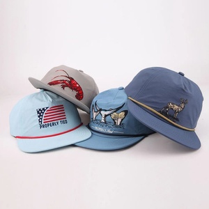 OEM Wholesale Custom Embroidery Logo Sporty Waterproof Fruit Unisex Polyester/Cotton <b>Snap</b> Back <b>Caps</b> Flat Bill Unstructured Rope - Product Image 1