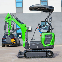 Mini-excavatrice 1 tonne à vendre directement d'usine, moteur Kubota EPA EURO 5, pelle sur chenilles 1,2T, pour ferme et usage domestique