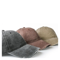 Sombrero de papá de algodón envejecido lavado vintage todos los días 6 paneles gorra de béisbol no estructurada ajustable Polo camionero estilo unisex sombreros