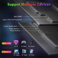 Monitor Portátil de 18.5 Pulgadas, 100Hz, IPS 1080p, USB C HD, Disponible en EE. UU. y la UE, Pantalla Secundaria para Juegos, para Laptop, PC, PS5, Xbox, MacBook, OEM, ODM
