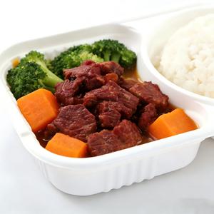 Repas instantané portable, bœuf au poivre noir, riz micro-ondable, repas prêt à <span class=keywords><strong>manger</strong></span>, emballage personnalisé de marque - Product Image 2