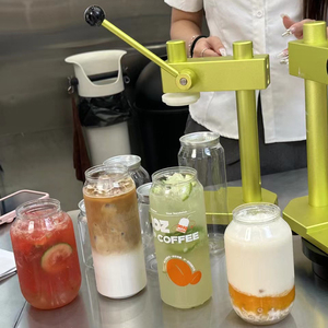 Oem Pet lon nhựa với logo Chất lượng cao trong suốt nhựa có thể Soda uống chai với nắp nhôm - Product Image 4