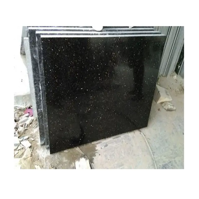 black granite flooring