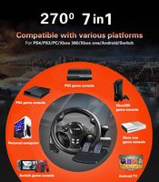 Volant vibrant ABS à 270 degrés avec vibrations programmables pour course automobile - Compatible avec Windows/Android
