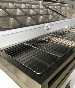 Tủ lạnh công nghiệp hai cửa, máy nén kép, thiết bị làm lạnh thương mại, tủ chuẩn bị pizza, bàn chuẩn bị pizza 92, tủ lạnh sandwich đặt dưới quầy - Product Image 5