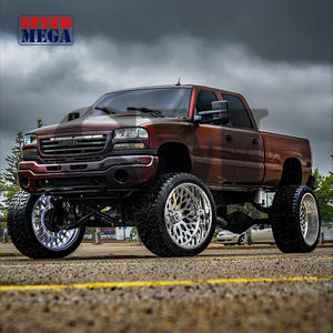 Rines para Camioneta 28x16 30x16 22 26 24x14, Rojo Brillante, Forjados, Todoterreno, Rines Cóncavos de Una Sola Pieza - Product Image 4