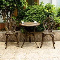 Tables d'extérieur en métal pour jardin, balcon, Patio