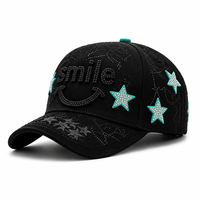 Gorra de béisbol bordada con estrellas al por mayor, unisex, de 5 paneles, de algodón, estilo deportivo, informal, con imagen urbana y patrón celestial, Barbas Hats Ct