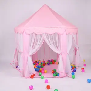 Детская розовая палатка