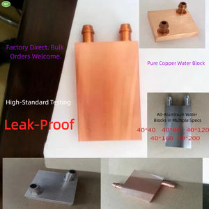 Bloc de <span class=keywords><strong>refroidissement</strong></span> à eau en cuivre et aluminium miroir 40x80mm, dissipateur thermique à plaque froide liquide pour processeur GPU pour refroidisseur TEC <span class=keywords><strong>Peltier</strong></span>, <span class=keywords><strong>PC</strong></span> DIY - Product Image 2