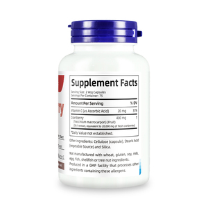 Suplemento Herbal de Arándano Rojo con Vitamina C para Adultos, Apoyo para el Tracto Urinario, Cápsulas de Concentrado de Arándano Rojo - Product Image 6