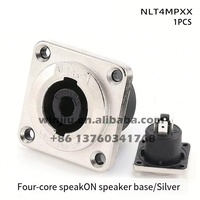 Connecteur de haut-parleur NL4FX NL8FC - Connecteur de câble audio professionnel 2/4/8 broches pour home cinéma/amplificateur/écran/système de sonorisation