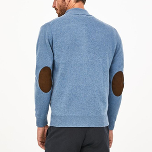 WeiRui Pull en tricot vierge avec logo personnalisé de créateur Pull pour homme en tricot à col roulé à manches longues Pull pour homme en tricot avec fermeture éclair en cachemire - Product Image 4