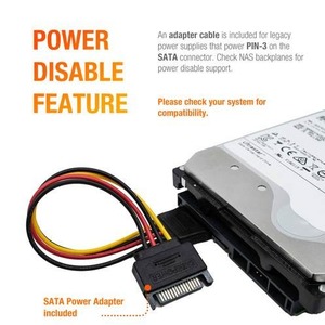 HDD Server Exos X16 ST16000NM000G 16TB 7.2K RPM SATA 6Gb/s 512e/4Kn Power Disable Feature 3.5in Recertified Hard <b>Drive</b> - Product Image 2
