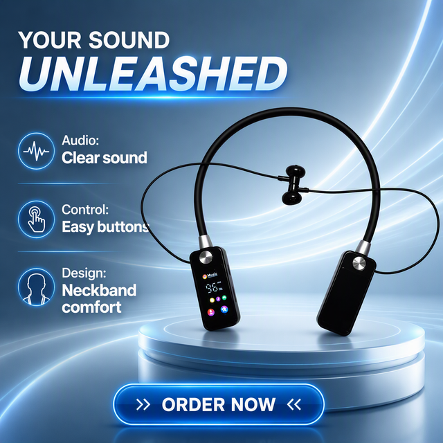 Factory Cheap BT Headset OEM Wireless Neckband Earphones and Headphones Stereo Sound