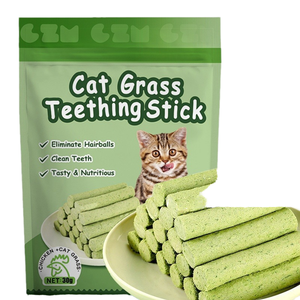 Palitos masticables de hierba para gatos liofilizados Control de bolas de pelo Snack golosinas digestivas suaves para gatitos y gatos adultos golosinas interactivas - Product Image 1
