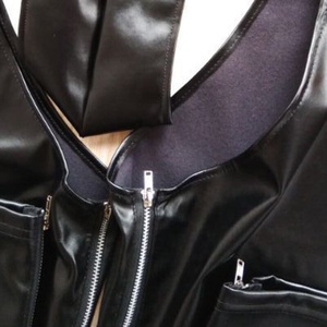 男同性恋后背拉链乳胶裤皮革露臀裤开裆裤角色扮演服装湿感女装男裤 - Product Image 4