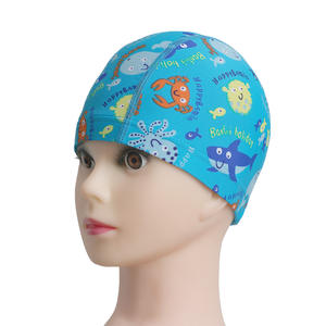 Gorro <span class=keywords><strong>de</strong></span> baño con estampado floral para niños, gorro <span class=keywords><strong>de</strong></span> natación <span class=keywords><strong>de</strong></span> LICRA y nailon <span class=keywords><strong>de</strong></span> colores - Product Image 2