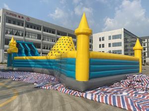 Casa de rebote de la carrera de obstáculos <span class=keywords><strong>inflable</strong></span> Costway con soplador Centro de juegos <span class=keywords><strong>inflable</strong></span> <span class=keywords><strong>Intex</strong></span> para niños al aire libre - Product Image 6