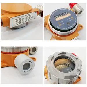 ATEX detektor gas tetap ch4 sensor, dengan lampu alarm, detektor kebocoran gas metana, alarm lel detektor gas mudah terbakar