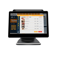 Sistema POS de Doble Pantalla de 15.6 Pulgadas Todo en Uno, Pantalla Táctil Capacitiva, Terminal POS I3