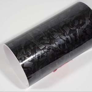 Per animali domestici forgiato carbonio nero/rosso/argento/giallo/verde/viola/blu buccia d'arancia senza pellicola in vinile per auto - Product Image 1