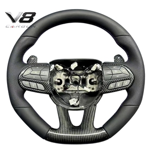 Volant en fibre de carbone véritable personnalisé de style racing pour <span class=keywords><strong>Chrysler</strong></span> <span class=keywords><strong>300</strong></span> 300C 300S <span class=keywords><strong>SRT8</strong></span> 15+ - Accessoires et pièces automobiles V8carbon - Product Image 2