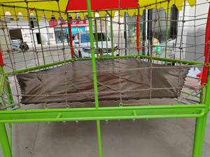 Hochwertiges sechseckiges und rundes Trampolin mit Sicherheits netz aus Oxford-Stoff abdeckung für den Innen-und Außenbereich für den Trampolin park - Product Image 4