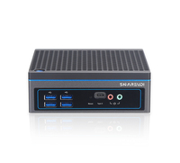 Mini PC de bureau gaming économique AMD 8500B Dual Cores avec 8 ports USB, triple écran, 1 port LAN, compatible Windows/Linux, alimentation 12V DC pour la maison et le bureau