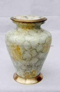 Urnas de cremación conmemorativas para cenizas de adultos humanos para urnas de Metal de acabado antiguo urnas de cremación de latón macizo - Product Image 6