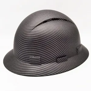 HBC全帽檐头盔碳纤维Ansi安全帽超宽帽檐安全帽建筑安全帽
