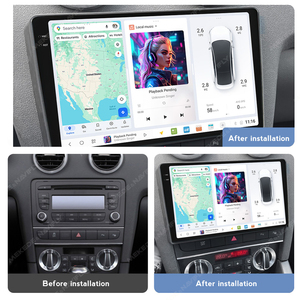 Mekede เครื่องเล่นมัลติมีเดียแอนดรอยด์สำหรับรถยนต์ A7870 DUDU7เครื่องเล่นมัลติมีเดียหน้าจอ2K ระบบนำทาง GPS AM DSP สำหรับ A3 <span class=keywords><strong>Audi</strong></span> 2003-2013 - Product Image 2