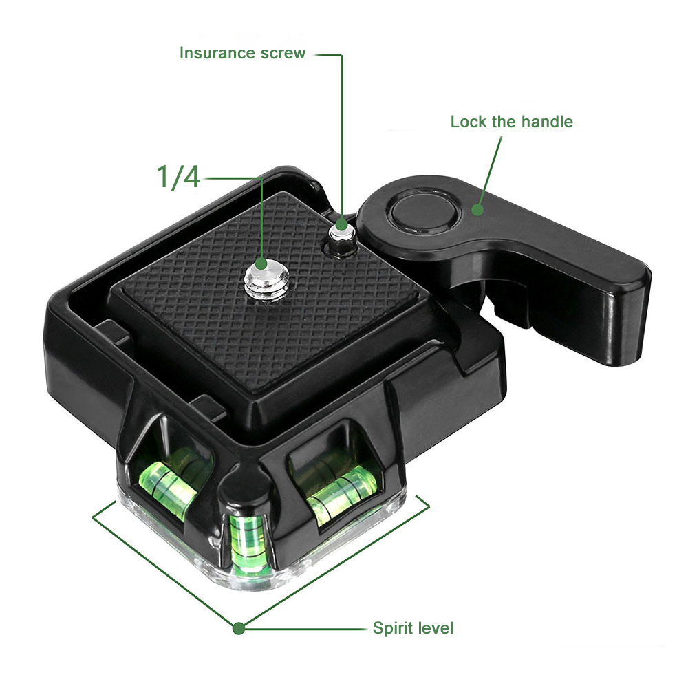 SLR Camera Quick Release Plate Clamp, Photography Shooting Camera Tripod, Ball Head, Quick Release Adapter Plate