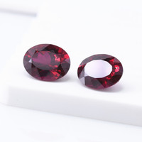 Prix de gros avantageux pour rubis de laboratoire rouge, certificat GRA, rubis de sang de pigeon, pierre de rubis taille ovale, prix par carat