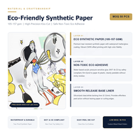 Autocollants en papier synthétique recyclable et écologique découpés sur mesure pour enfants, feuilles d'autocollants éducatifs pour la maternelle et les livres d'apprentissage préscolaire
