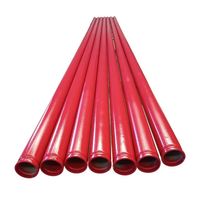 Tianjin tuyau de gicleur d'incendie enduit rouge de meilleure qualité ASTM A135 A795 tuyau de système d'incendie à haute pression tuyau de rainure de lutte contre l'incendie