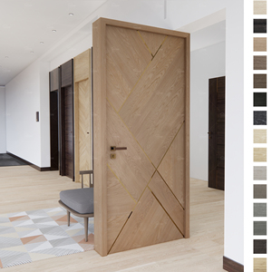 باب غرفة نوم رئيسي حديث من أفضل المصنعين بالصين، باب داخلي لغرف النوم، أبواب خشبية سكنية للمنازل - Product Image 4