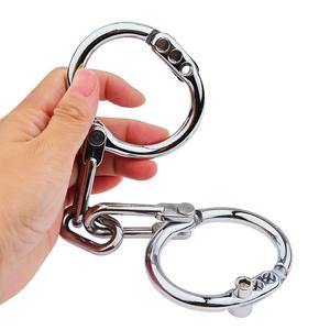 Boîte personnalisée gratuite-Menottes en acier Bdsm <span class=keywords><strong>Erotica</strong></span> et produits pour adultes Jeux de manchettes en métal Contraintes d'esclaves Sm Sexy Game - Product Image 3