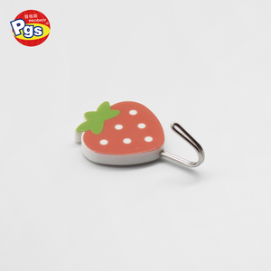 Dâu Tây Hình Dạng Không Thấm Nước Dính <span class=keywords><strong>Hooks</strong></span> Heavy Duty Tường Móc Nhựa - Product Image 5