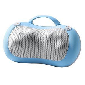 Almohada de masaje para el cuello recargable con función de calefacción para uso en el hogar y el coche, color azul real - Product Image 1