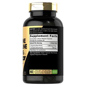 OEM/ODM Etiqueta Privada 240 Cápsulas L-Arginina + L-Citrulina Cápsulas Suplementos Dietéticos Energía y Soporte Muscular - Product Image 2