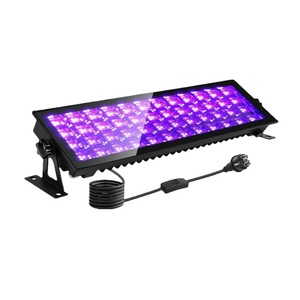 Projecteur LED UV 395nm violet, lumière murale, lampe noire violette, bande longue, Halloween, hanté, quatre rangées, 96W, ultraviolet, mural - Product Image 3