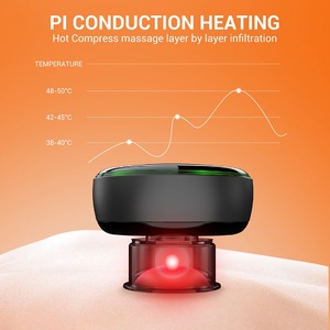 Set de terapia de ventosas inteligente con luz roja de 16 niveles, masajeador eléctrico de terapia de ventosas, máquina de terapia de ventosas al vacío, masajeador de terapia de ventosas Guasha. - Product Image 2