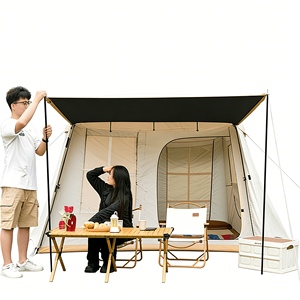 Tente de camping familiale professionnelle avec <span class=keywords><strong>abri</strong></span> solaire intégré et système de support pour un confort tout au long de la journée - Product Image 2
