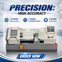 Tour CNC de haute précision CK6163, machine de tournage automatique pour la découpe des métaux, équipement d'atelier de travail des métaux industriel